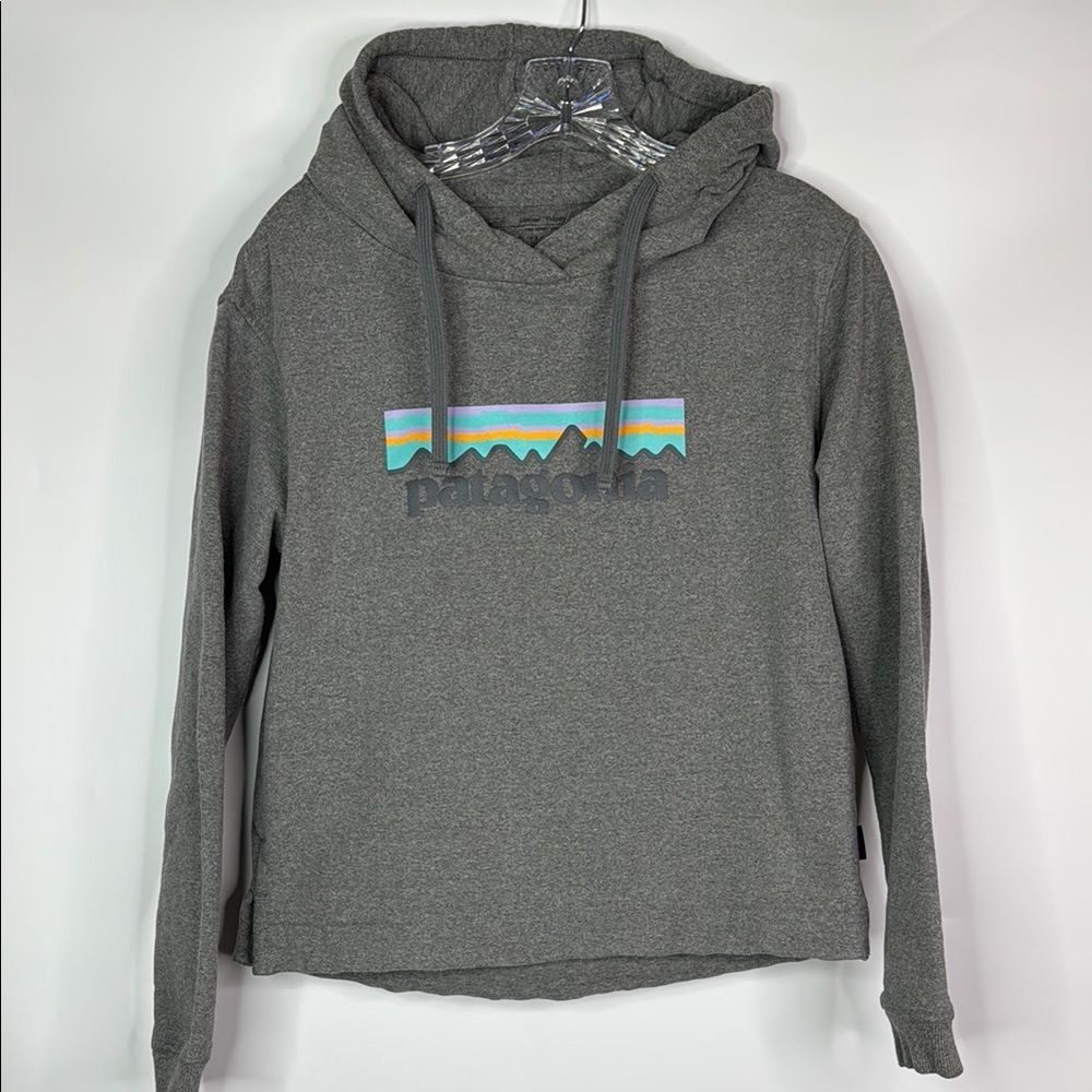 Patagonia Gray Uprisal Hoodie Pastel P-6 Logo Size Small